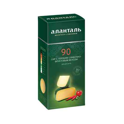 БЗМЖ Сыр твердый Аланталь N90 45%, брусок 190г арт. 911043