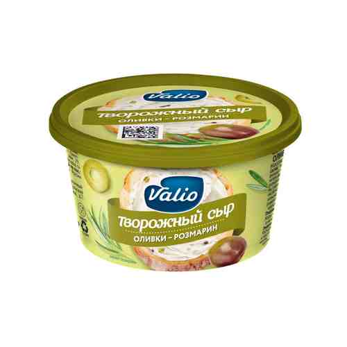 БЗМЖ Сыр творожный Valio c оливками и розмарином 68% 150г арт. 880308
