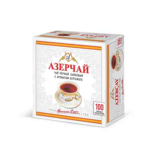 Чай черный Азерчай с бергамотом 100 пак арт. 818229