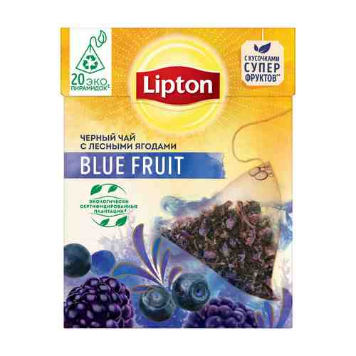 Чай черный Lipton Blue Fruit 20пир арт. 308216