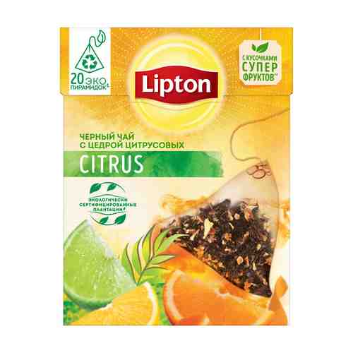 Чай черный Lipton Citrus 20пир арт. 420284