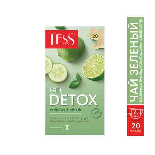 Чай зеленый Tess Get Detox 20пак арт. 914020