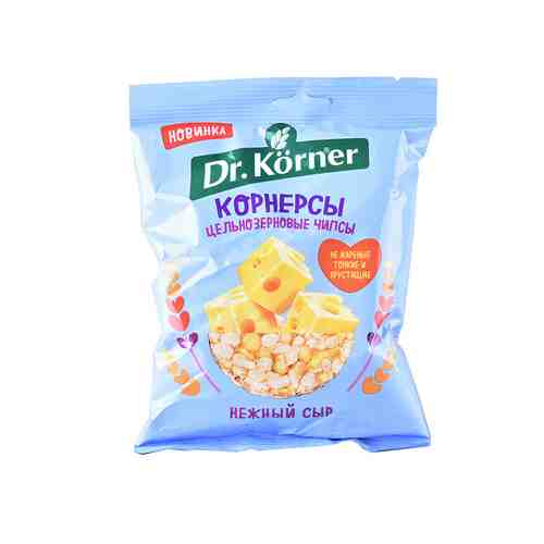 Чипсы цельнозерновые кукурузно-рисовые Dr.Korner с сыром 50г арт. 849220