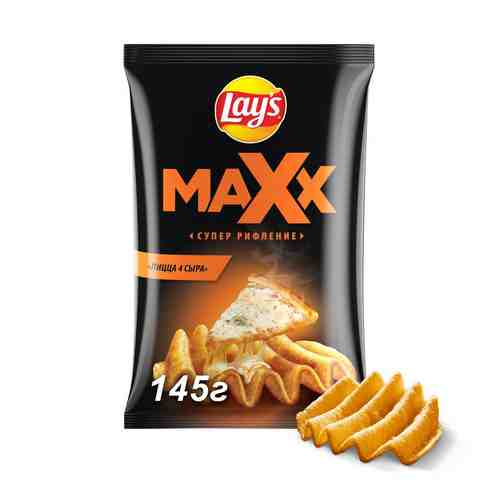 Чипсы картофельные Lay's MAXX Пицца 4 сыра 145г арт. 759218