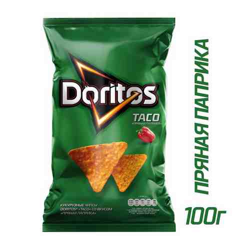 Чипсы кукурузные Doritos Taco Пряная паприка 100г арт. 894985