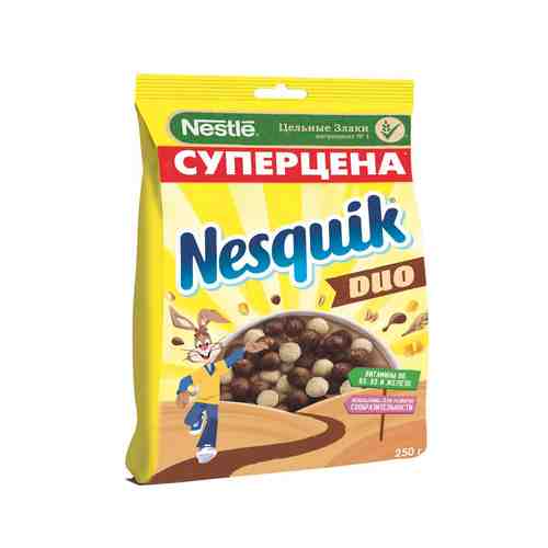 Готовый завтрак Nesquik Duo молочный шоколад 250г арт. 742773