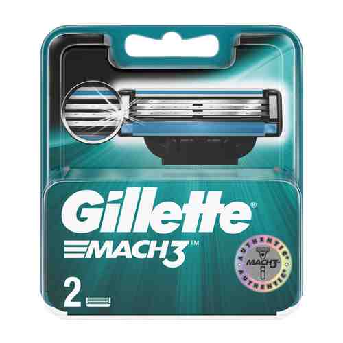 Кассеты д/станка мужские Gillette Mach3 2шт арт. 3398