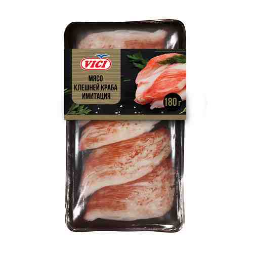 Крабовое мясо охлажденное Мясо клешней краба Vici 180г арт. 873825