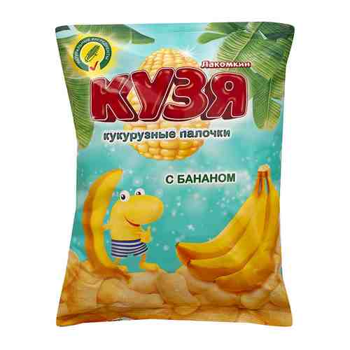 Кукурузные палочки со вкусом банана Кузя Лакомкин 100г арт. 933326