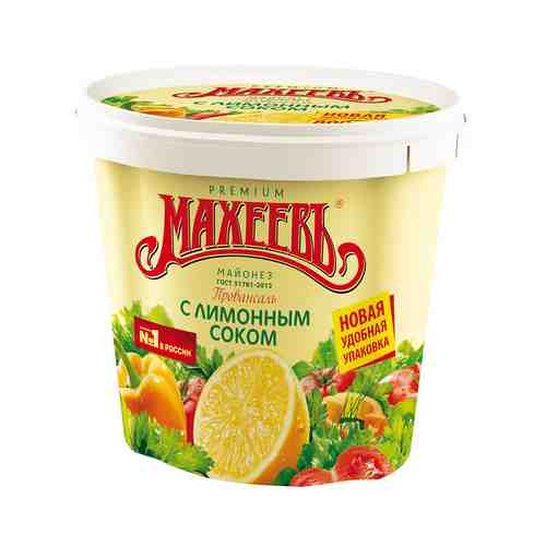Майонез Махеевъ провансаль с лимон соком 50,5% 800г ведро арт. 873459