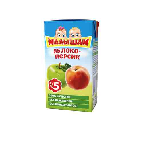 Нектар Фрутоняня Малышам яблочно-персиковый неосветленный с 5 мес 125мл арт. 755664
