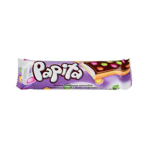 Печенье 'Papita' с молочным шоколадом с молочным кремом и драже-конфетами арт. 865717