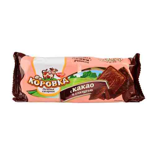 Печенье сахарное Коровка с какао и глазурью 115г арт. 861956
