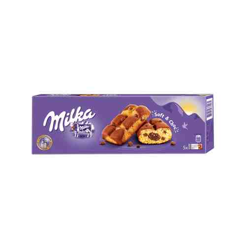 Пирожное бисквитное Milka с шоколадной начинкой 175г арт. 816720
