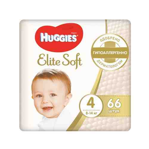 Подгузники Huggies Elite Soft р4 8-14кг 66шт арт. 721303