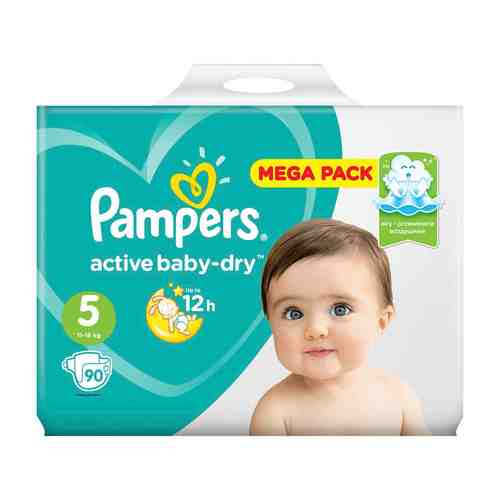 Подгузники Pampers Active Baby-Dry 11-18 кг 5 размер 90шт арт. 744964