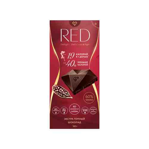 Шоколад темный Red extra dark 60% какао 100г арт. 835926