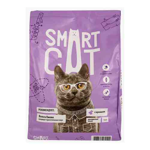 Smart Cat сухой корм Для взрослых кошек с кроликом 1,4кг арт. 928920