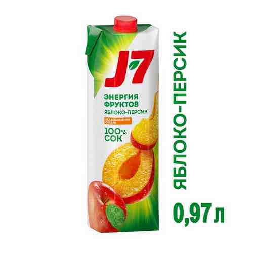 Сок J7 яблоко/персик 0,97л т/п арт. 860118