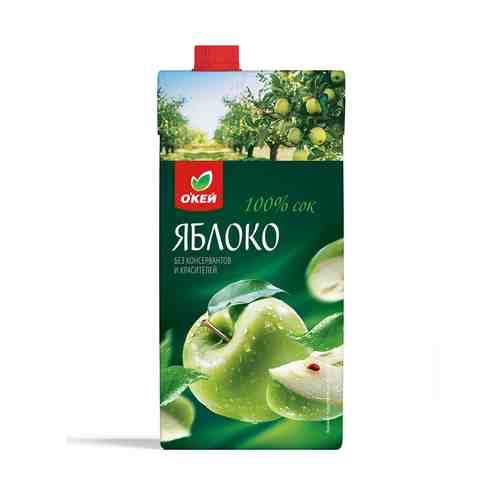 Сок ОКЕЙ Яблочный 1л т/п арт. 772182