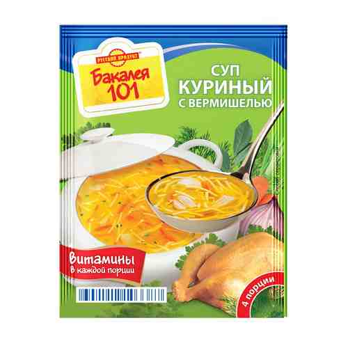 Суп Русский продукт куриный с вермишелью 60г арт. 608344