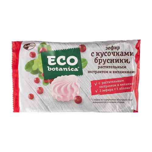 Зефир Eco-botanica с кусочками брусники растительным экстрактом и витаминами 250г арт. 871111