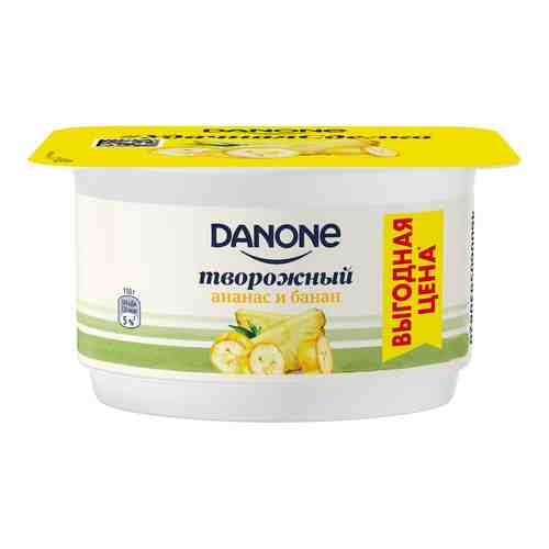 БЗМЖ Продукт творож Danone ананас/ банан 3,6% 110г арт. 934978