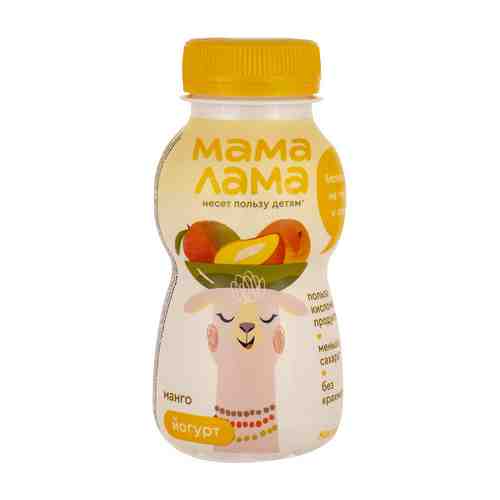 БЗМЖ Йогурт питьевой Мама Лама манго2,5% 200г арт. 935117
