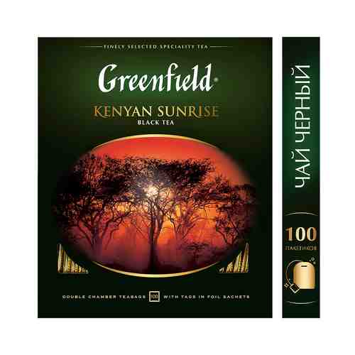 Чай черный Greenfield Kenyan sunrise 100пак арт. 513061