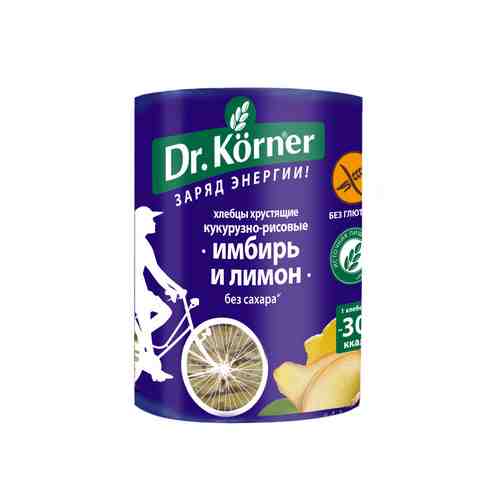 Хлебцы Dr.Korner кукурузно-рисовые с имбирем и лимоном 90г арт. 808557