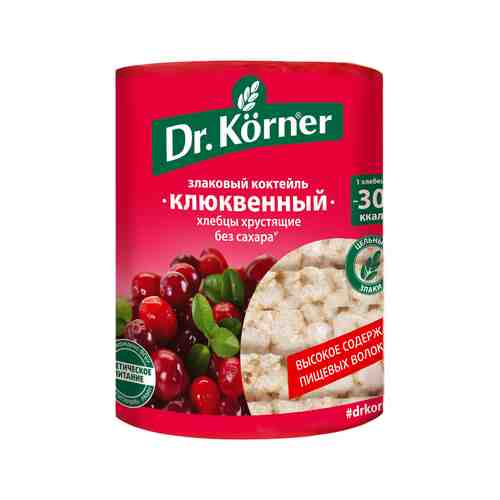 Хлебцы Dr.Korner Злаковый коктейль клюквенный 100г арт. 461744