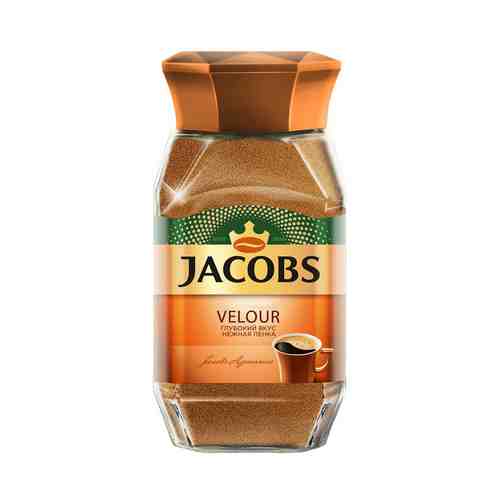 Кофе Jacobs Velour кофе натуральный растворимый порошкообразный 95г ст/б арт. 732110