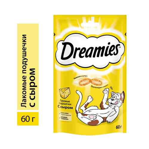 Лакомство д/кошек Dreamies с сыром 60г арт. 637908