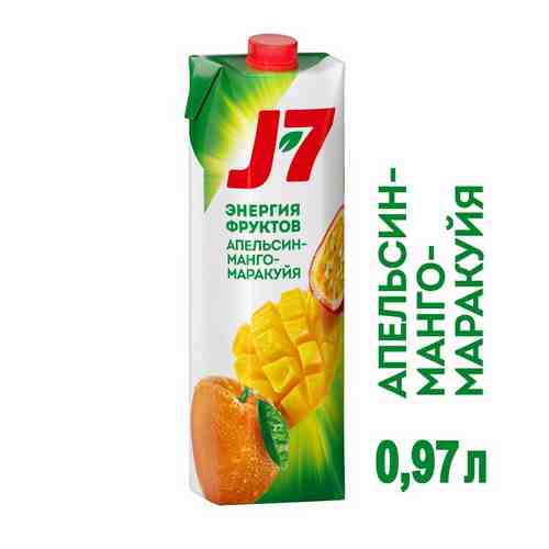 Нектар J7 апельсин/манго/маракуя с мякотью 0.97л т/п арт. 701106