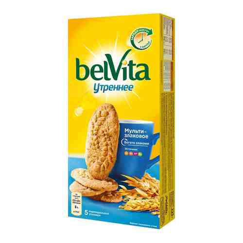 Печенье BelVita Утреннее витаминизированное со злаковыми хлопьями 225Г арт. 810951