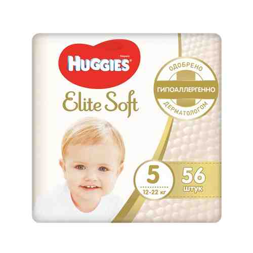 Подгузники Huggies Elite Soft р5 12-22кг 56шт арт. 721291