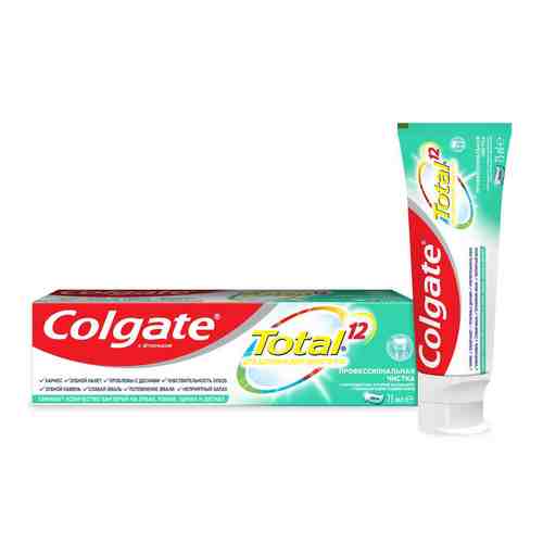 Зубная паста Colgate Тотал 12 Профессиональная Чистка 75мл гель арт. 39852